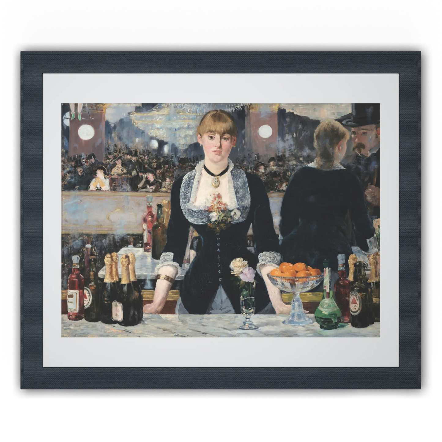 Front view of Anclude's museum-quality art print: Édouard Manet’s A Bar at the Folies-Bergère