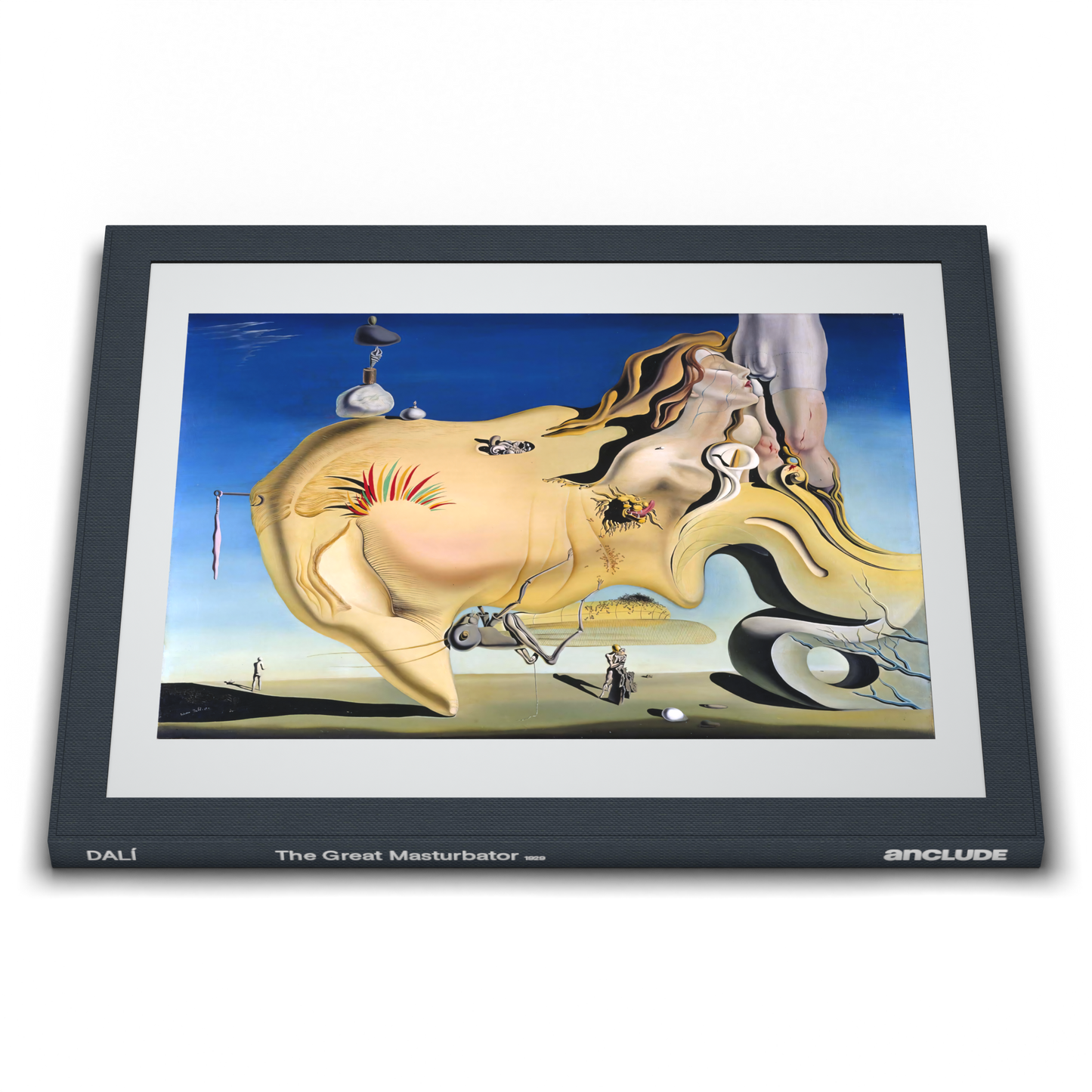 Low angle front view of Anclude's museum-quality art print: Salvador Dalí’s The Great Masturbator