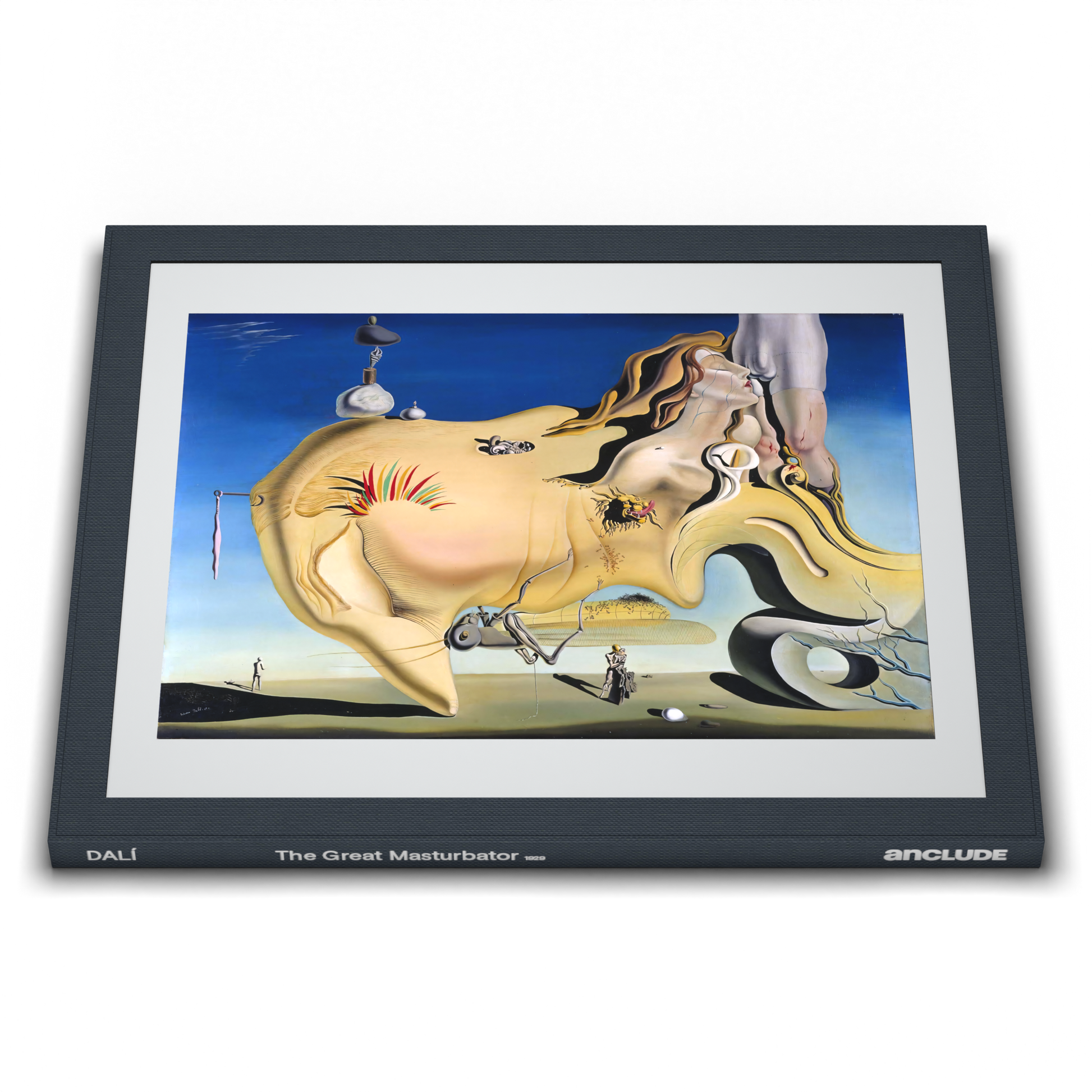 Low angle front view of Anclude's museum-quality art print: Salvador Dalí’s The Great Masturbator