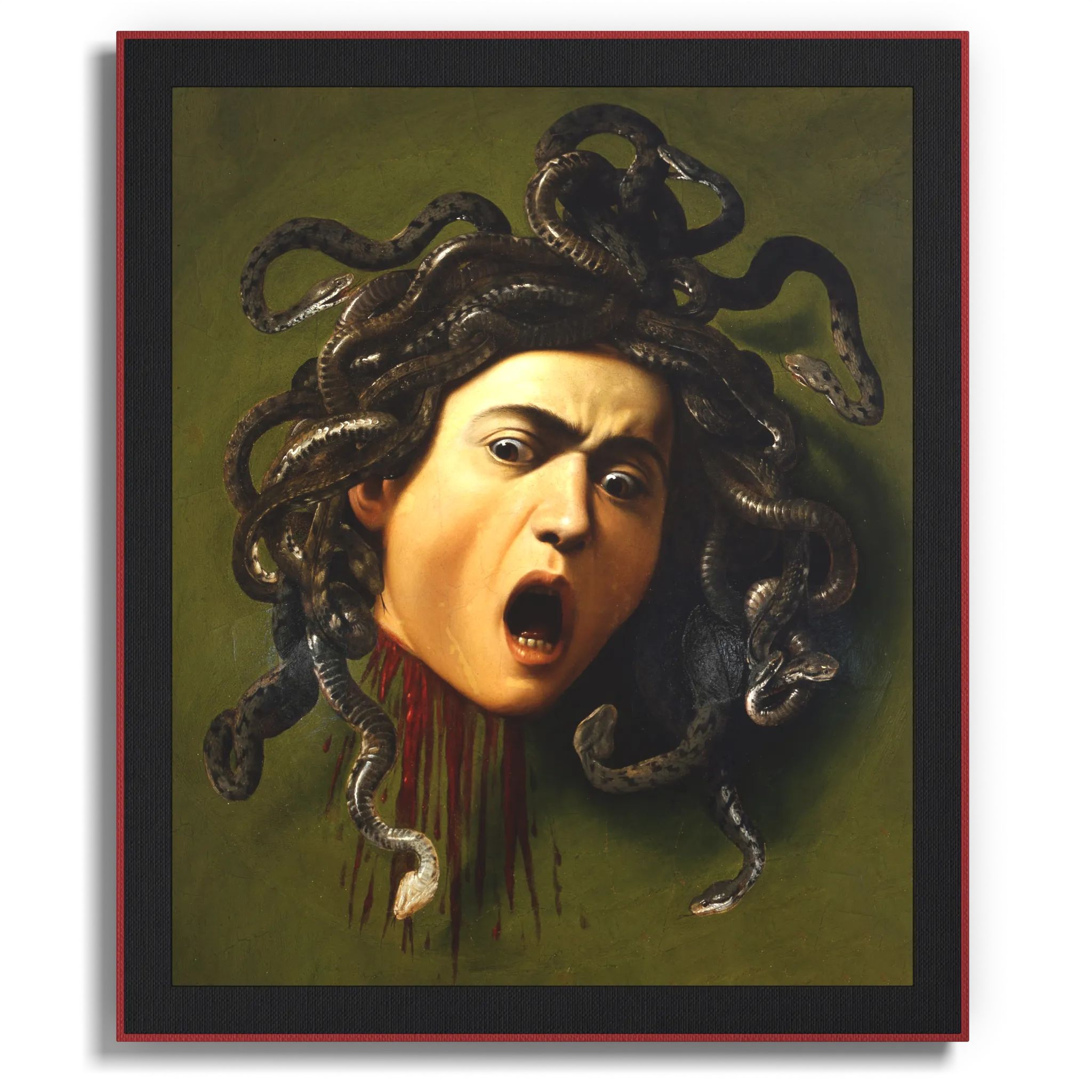 Front view of Anclude's museum-quality art print: Michelangelo Merisi da Caravaggio’s Medusa