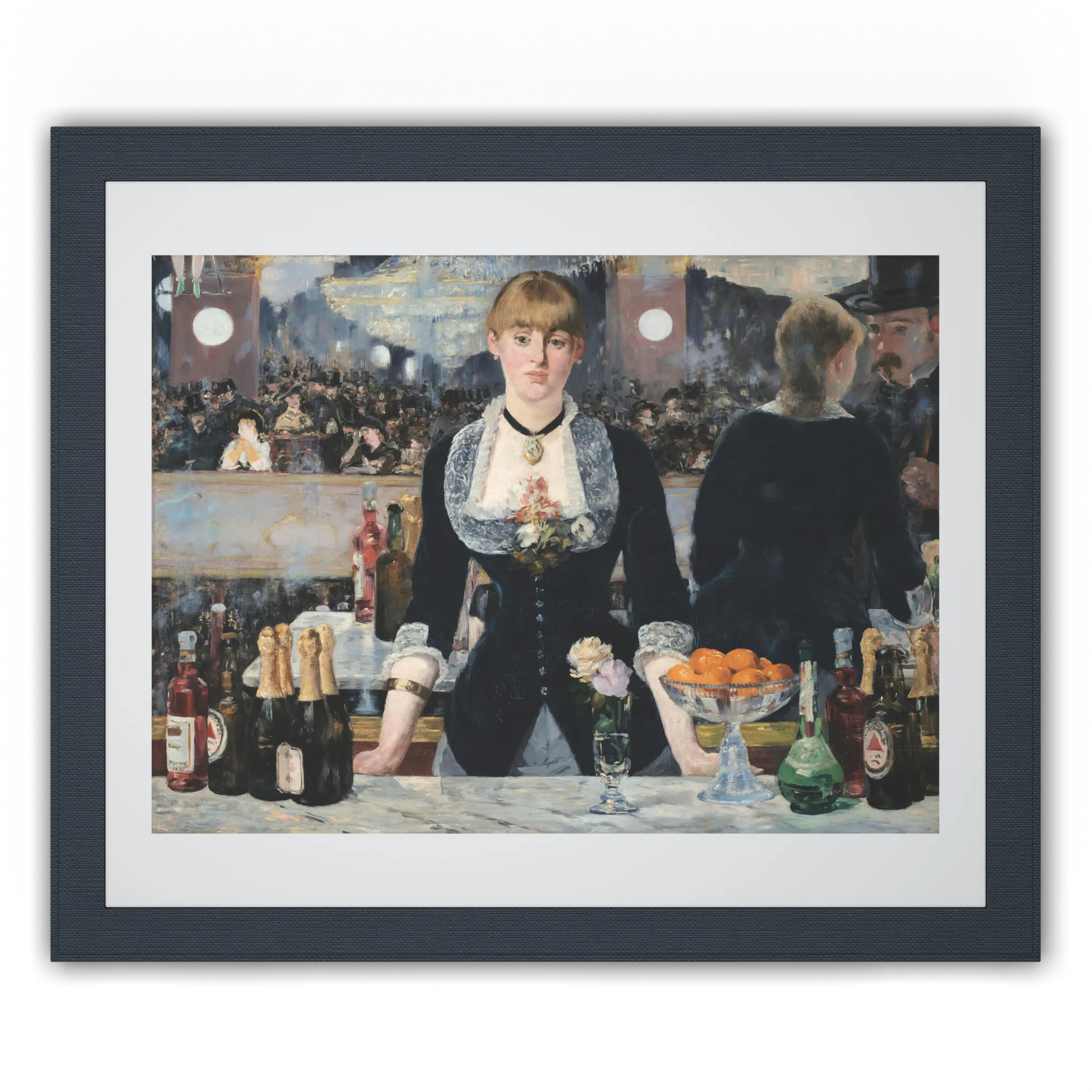 Front view of Anclude's museum-quality art print: Édouard Manet’s A Bar at the Folies-Bergère