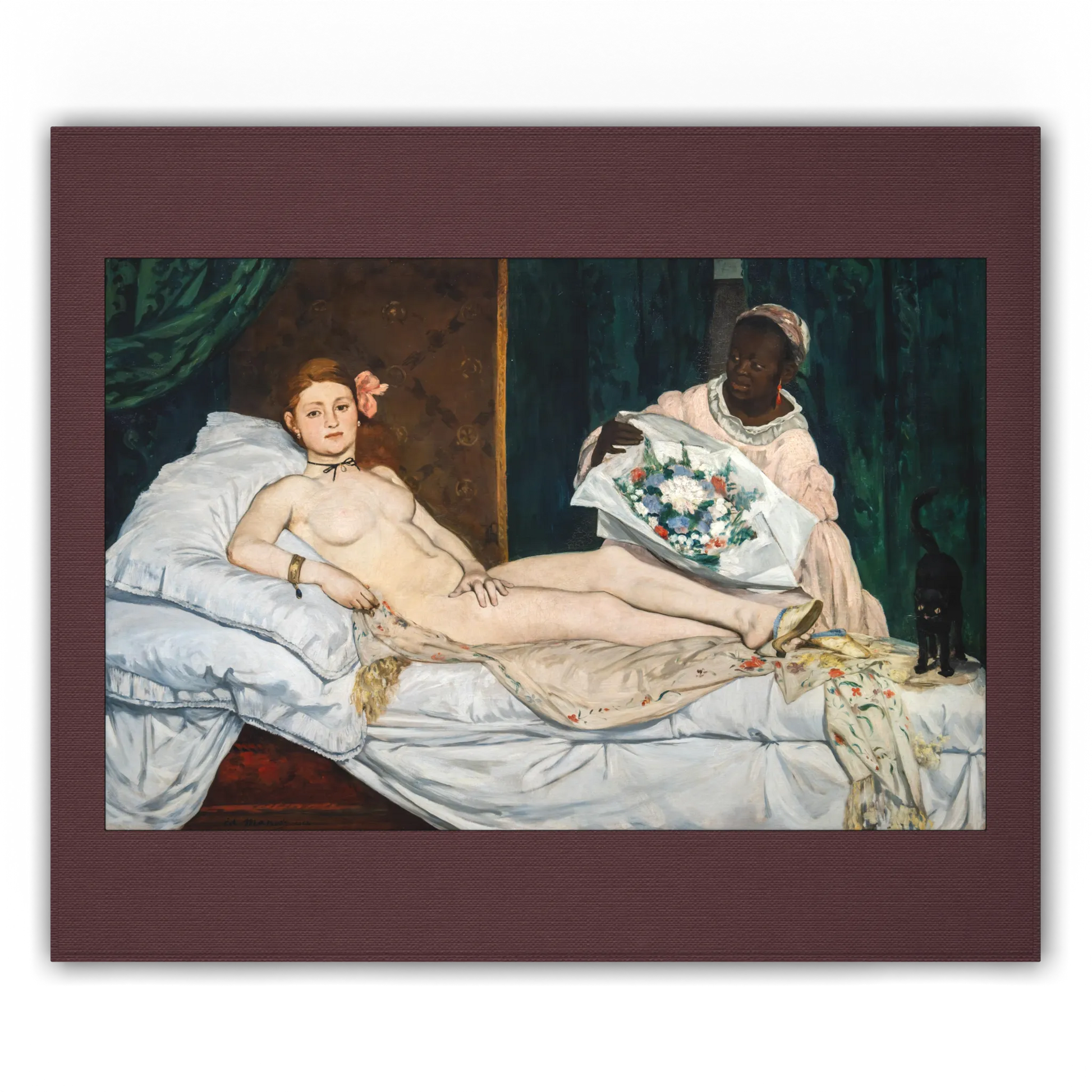 Front view of Anclude's museum-quality art print: Édouard Manet’s Olympia