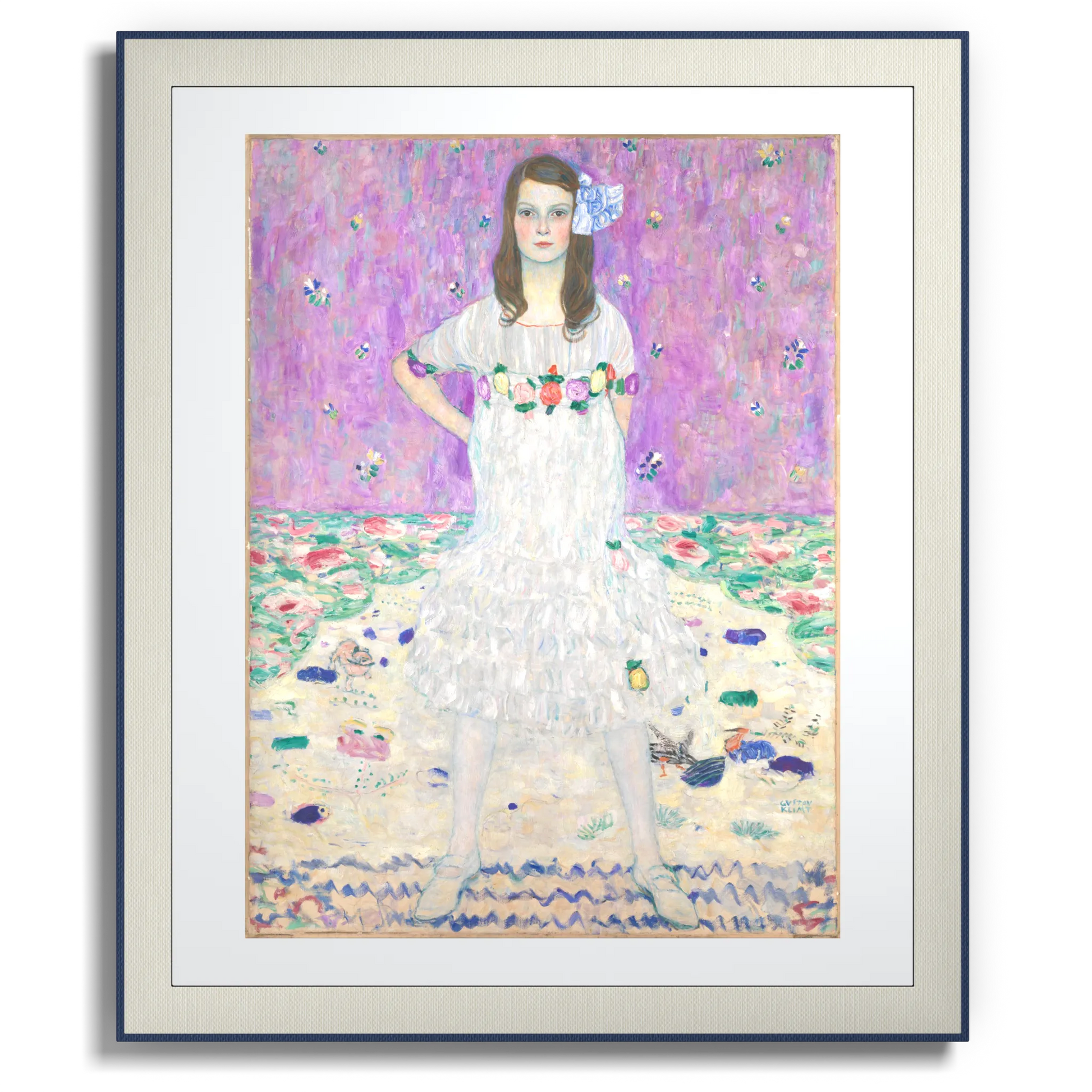 Front view of Anclude's museum-quality art print: Gustav Klimt’s Mäda Primavesi