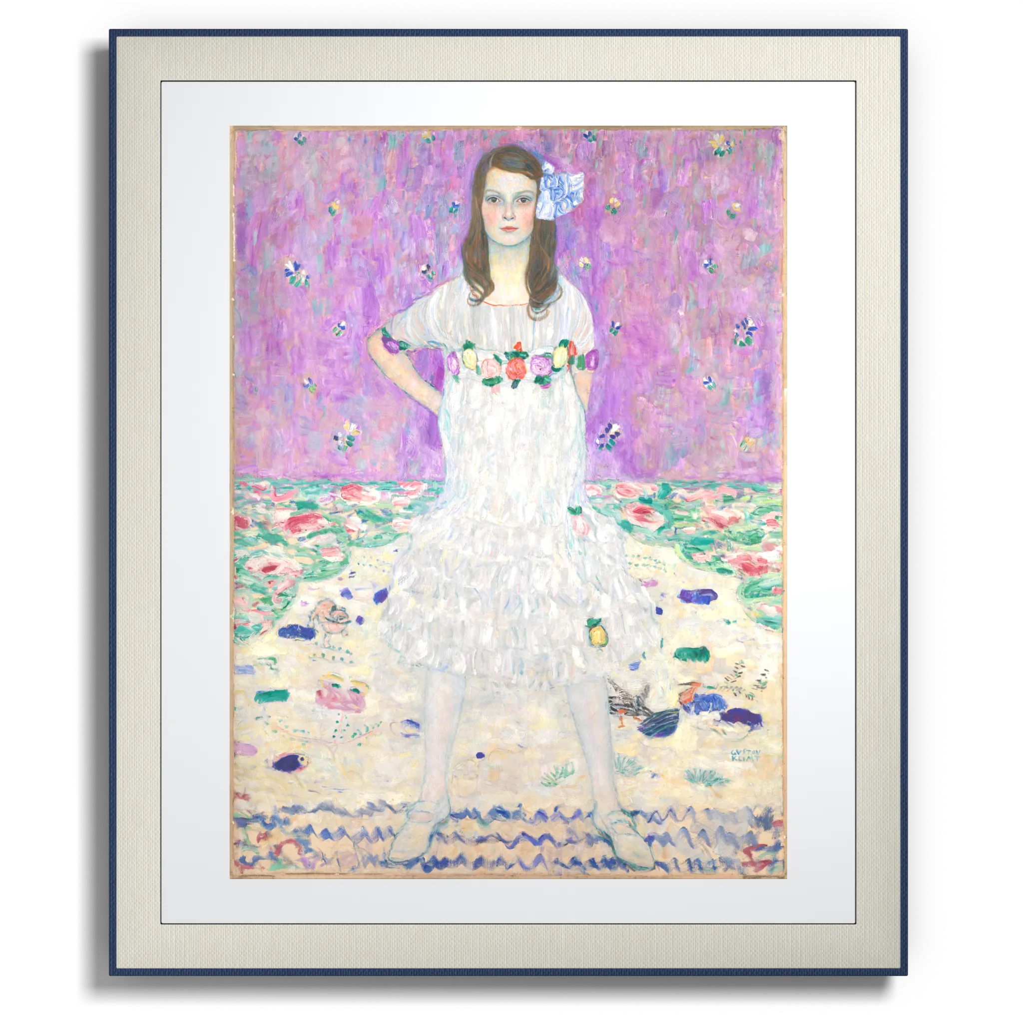 Front view of Anclude's museum-quality art print: Gustav Klimt’s Mäda Primavesi