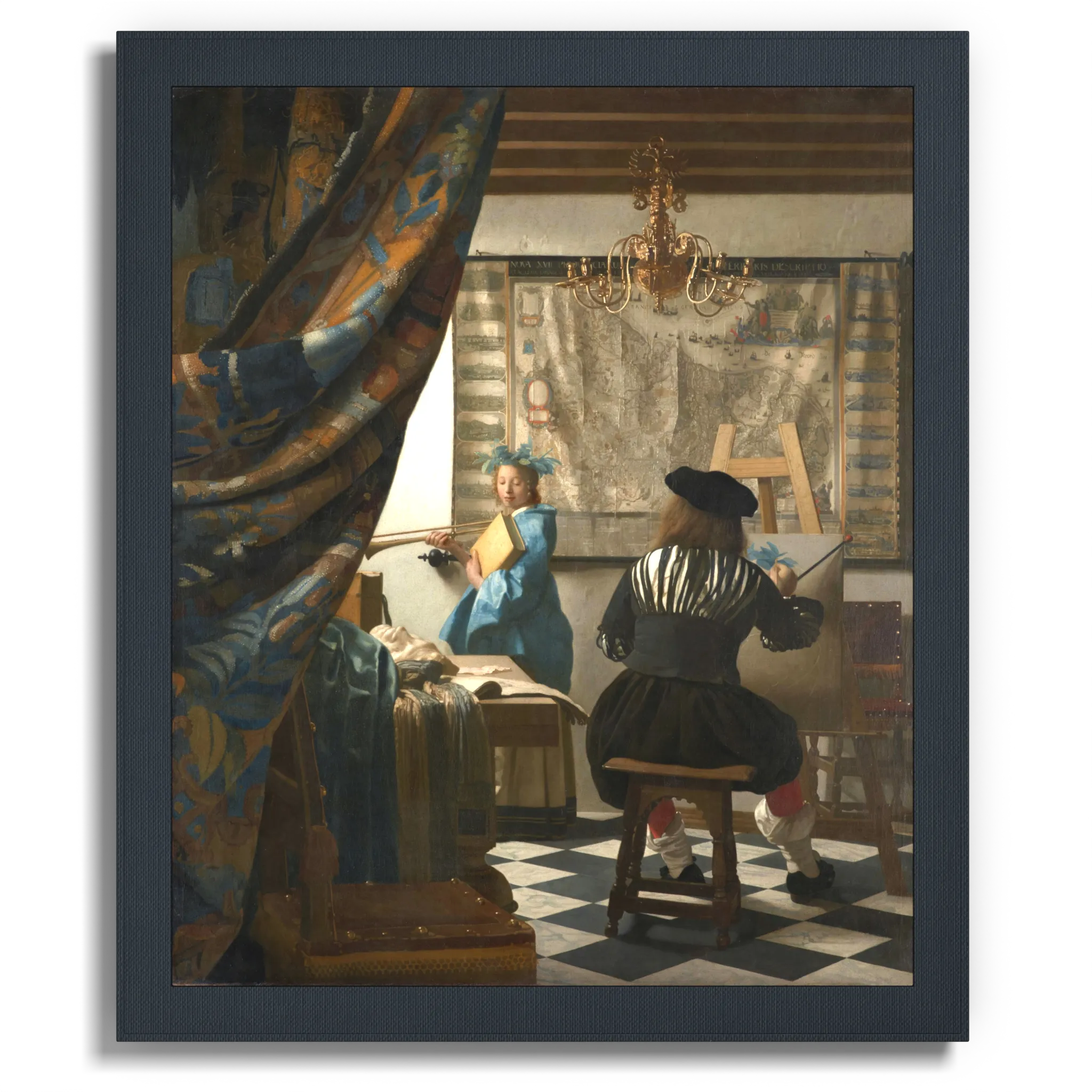 Front view of Anclude's museum-quality art print: Johannes Vermeer’s The Art of Painting