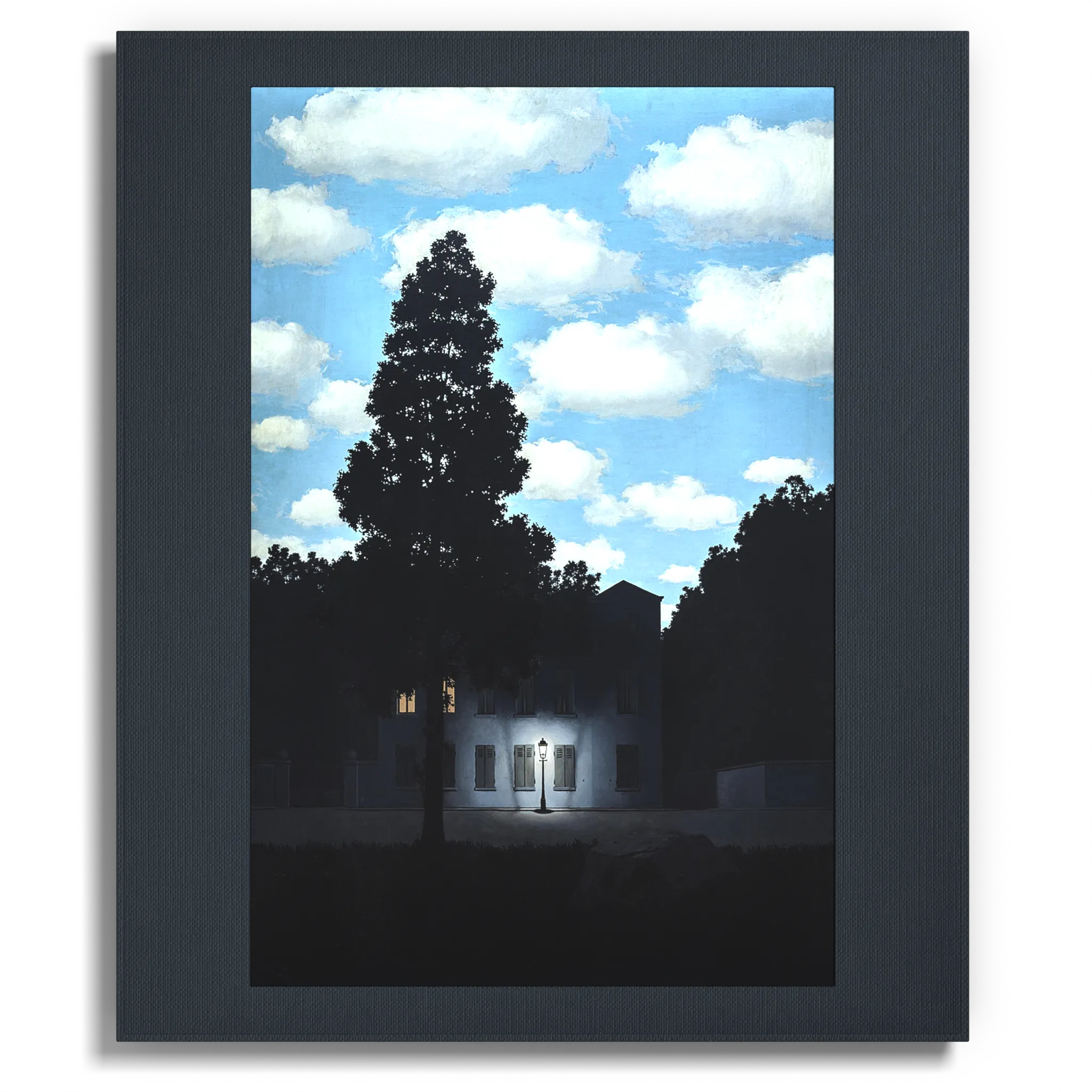 Front view of Anclude's museum-quality art print: René Magritte’s The Empire of Light
